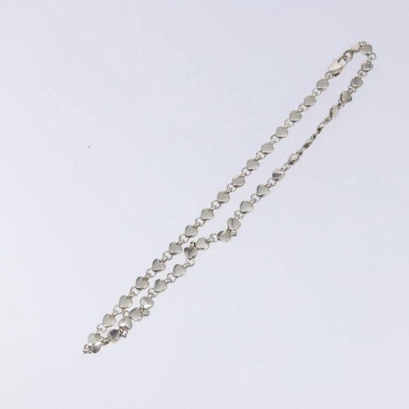 TIFFANY&Co. Puff Heart Necklace Ag925 Silver Auth 128895M - Picture 2 of 16